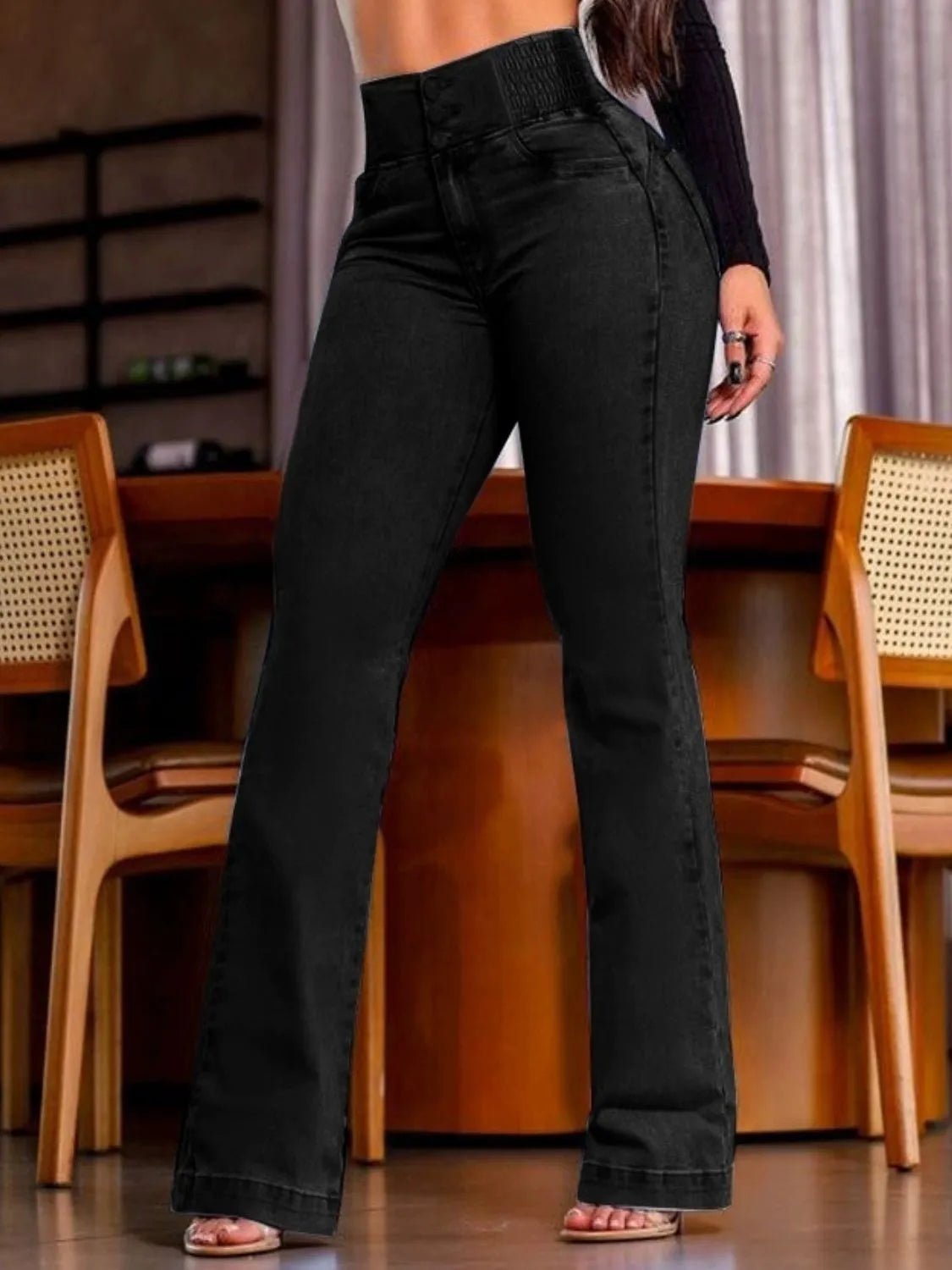 High Rise Bootcut Jeans - FashionJet