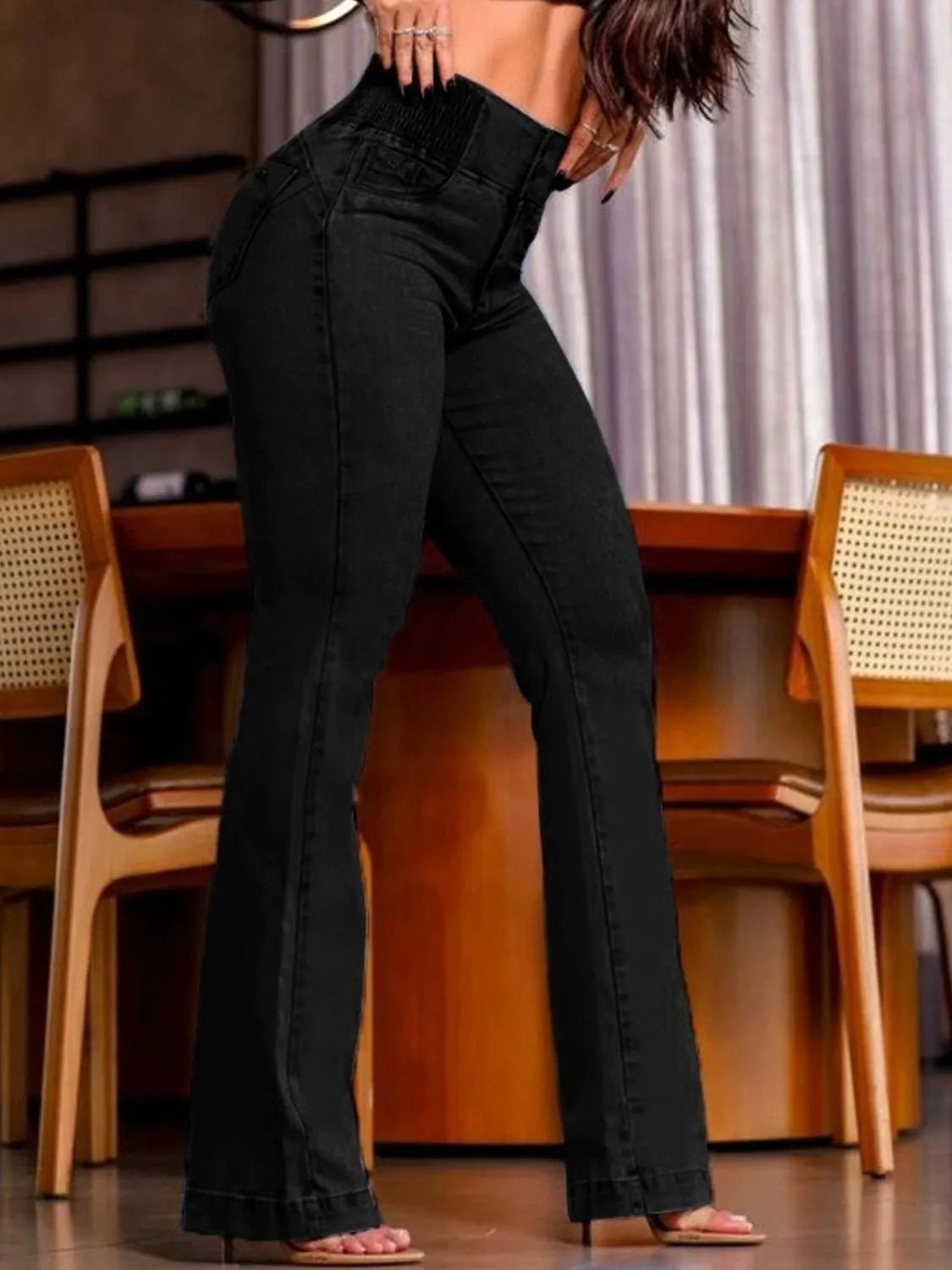 High Rise Bootcut Jeans - FashionJet