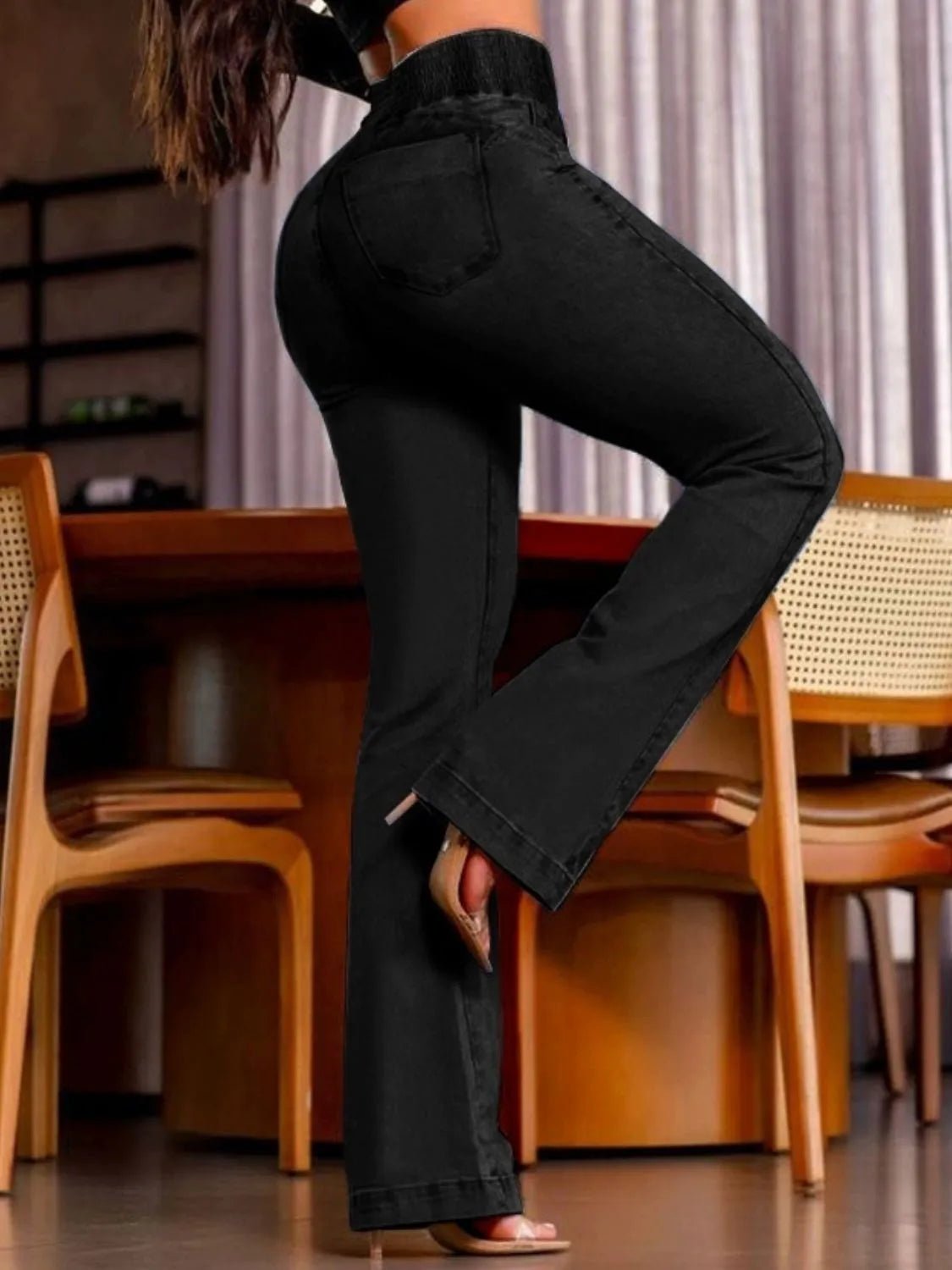 High Rise Bootcut Jeans - FashionJet