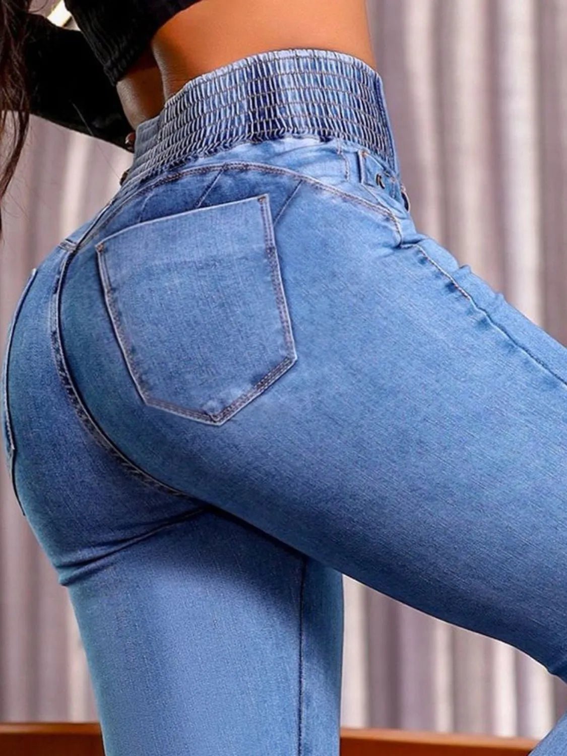 High Rise Bootcut Jeans - FashionJet